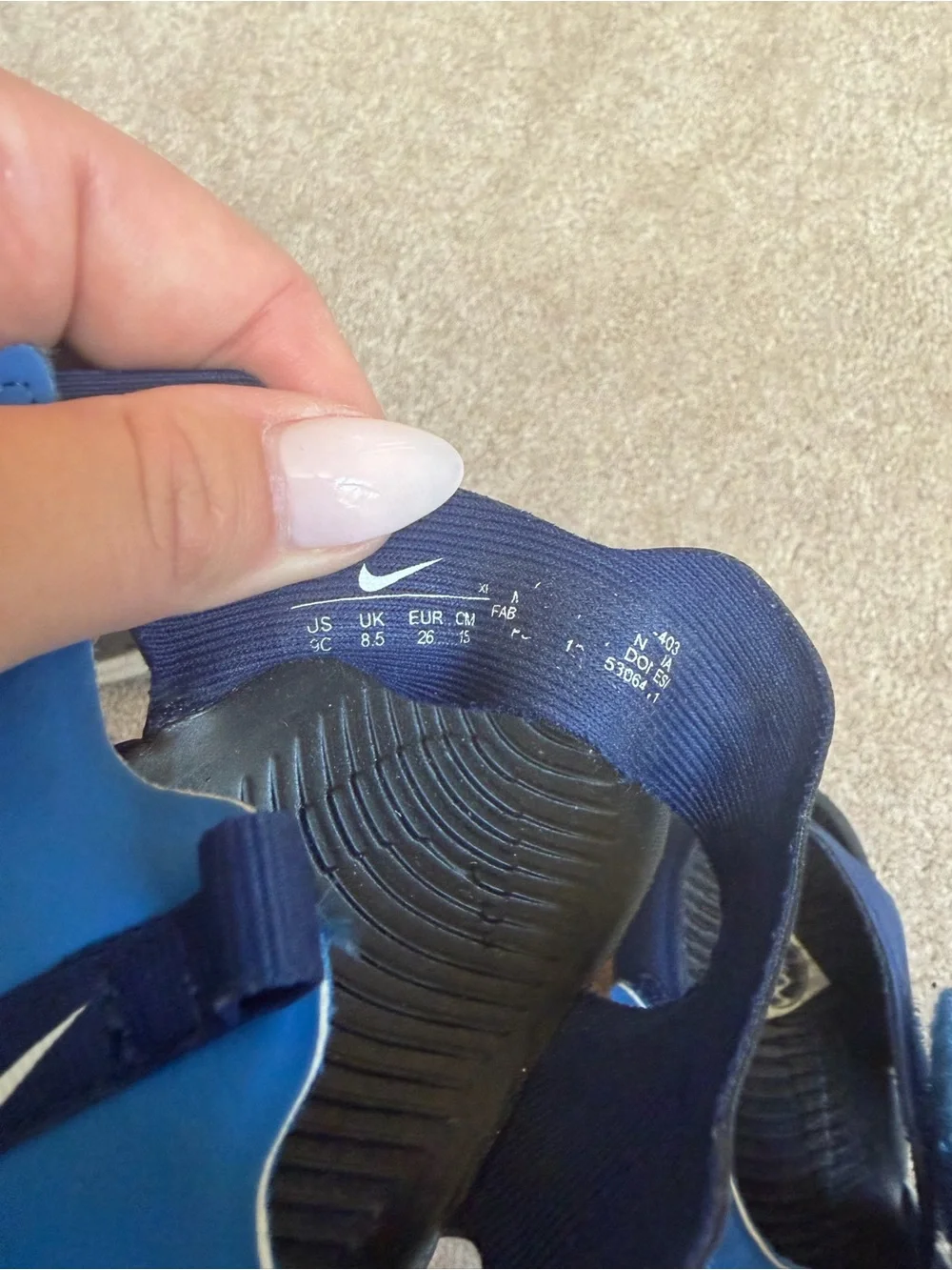Nike Kids Blue Sunray Protect Sandals
